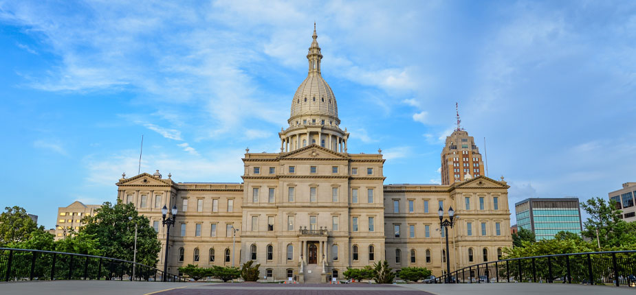 The State Capitol Building in Lansing